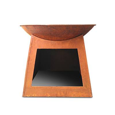 22 Inch Outdoor Rustic Cast Iron Fire Pit - Free Shipping