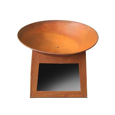 22 Inch Outdoor Rustic Cast Iron Fire Pit - Free Shipping