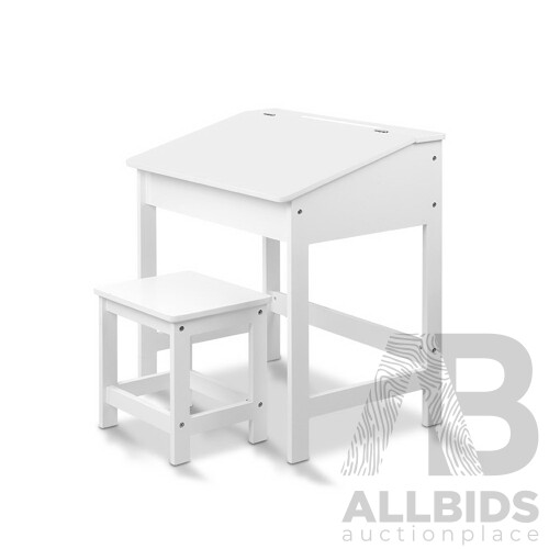 Kids Table Chairs Set Children Drawing Writing Desk Storage Toys Play - Brand New - Free Shipping