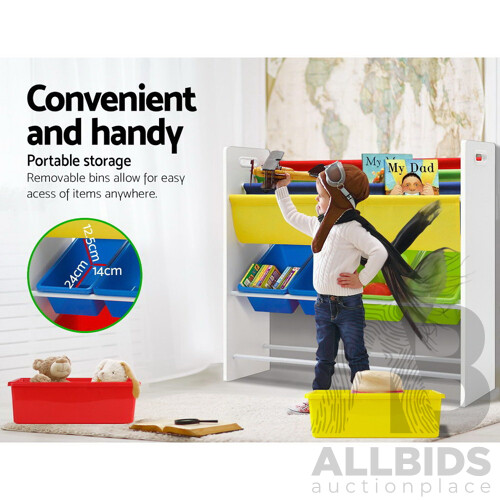 Kids Bookcase Childrens Bookshelf Toy Storage Organizer 3Tier Display Rack - Brand New - Free Shipping