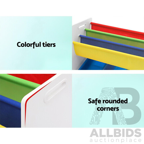Kids Bookcase Childrens Bookshelf Toy Storage Organizer 3Tier Display Rack - Brand New - Free Shipping