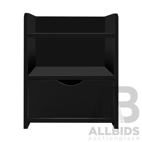 Bedside Table Drawer - Black