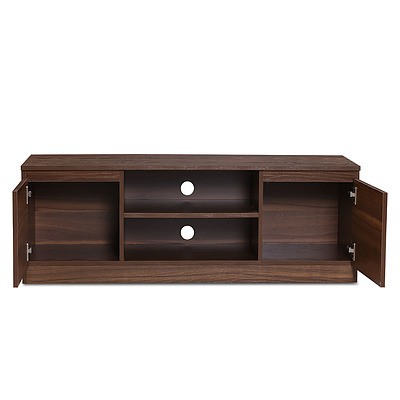 TV Stand Entertainment Unit with Storage - Walnut - Free Shipping