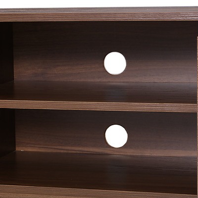 TV Stand Entertainment Unit with Storage - Walnut - Free Shipping