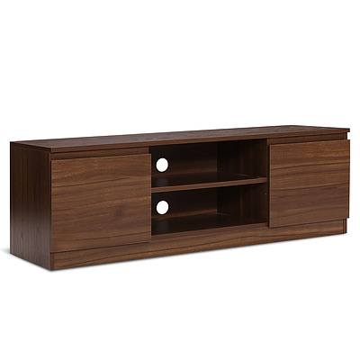 TV Stand Entertainment Unit with Storage - Walnut - Free Shipping