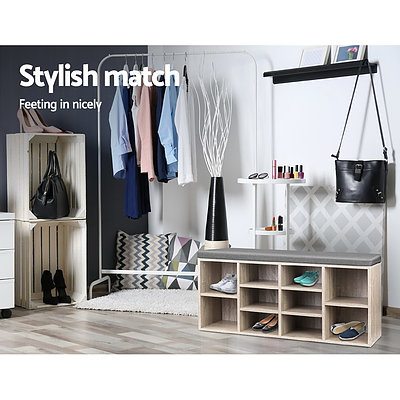 Bench Wooden Shoe Rack Storage - Brand New - Free Shipping