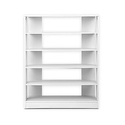6-Tier Shoe Rack Cabinet - White