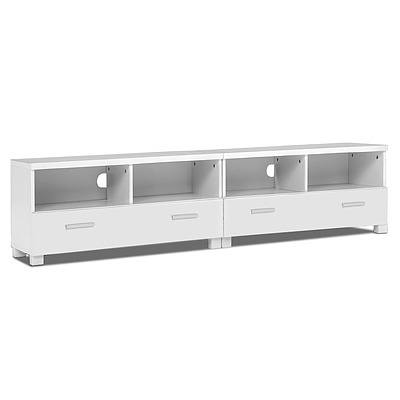 TV Stand Entertainment Unit with Drawers - White - Free Shipping