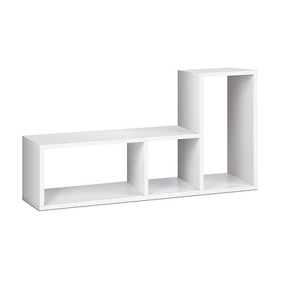 DIY L Shaped Display Shelf - White - Free Shipping