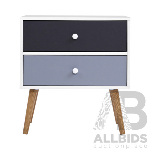 Bedside Tables Drawers Side Table Nightstand Lamp Side Storage Cabinet - Brand New - Free Shipping