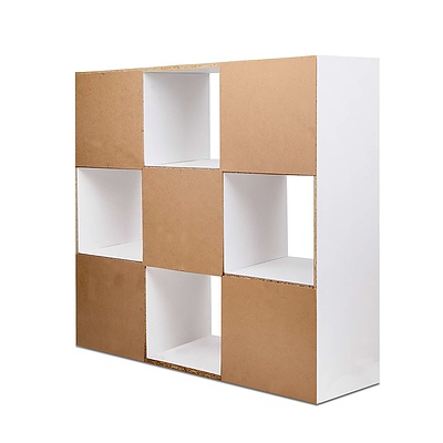 9 Cube Display Storage Shelf White - Free Shipping