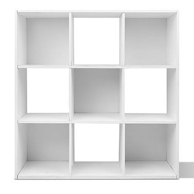 9 Cube Display Storage Shelf White - Free Shipping