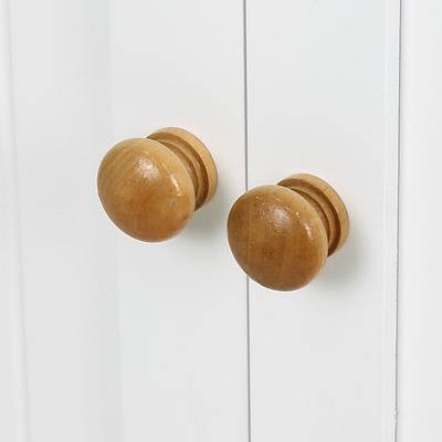 6 Tier Wooden Kitchen Pantry Cabinet - White