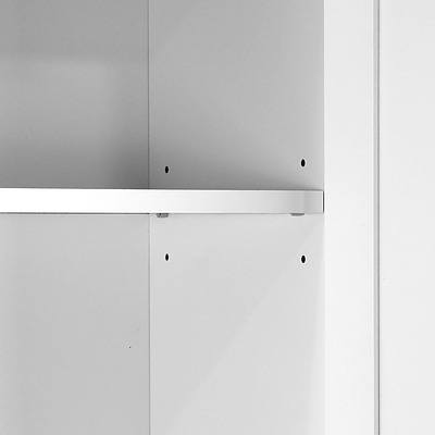 6 Tier Wooden Kitchen Pantry Cabinet - White