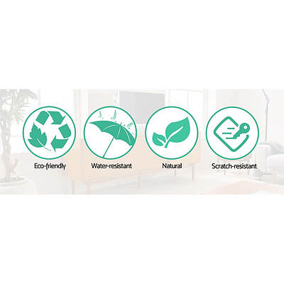 TV Stand Entertainment Unit Cabinet Storage Scandinavian 180cm Oak