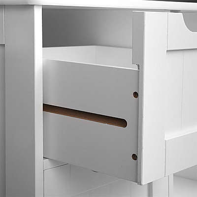 Bathroom Tallboy Storage Cabinet - White - Brand New - Free Shipping