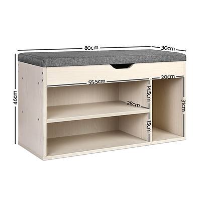 Wooden Shoe Organiser - Natural - Brand New - Free Shipping