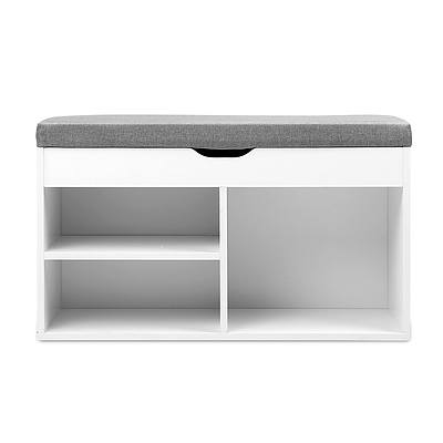 Wooden Shoe Rack Organiser - White - Free Shipping