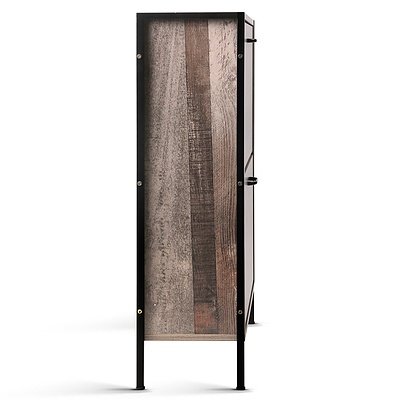 Artiss 12 Pair Wooden Vintage Shoe Rack Storage Cabinet - Wood