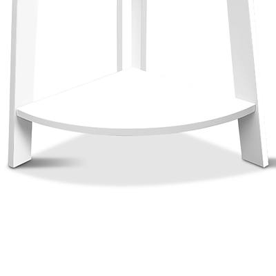 5 Tier Corner Ladder Bookshelf - White - Free Shipping