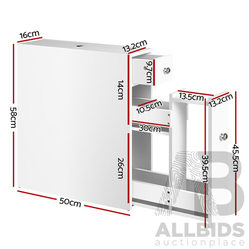 Bathroom Storage Cabinet White - Brand New - Free Shipping
