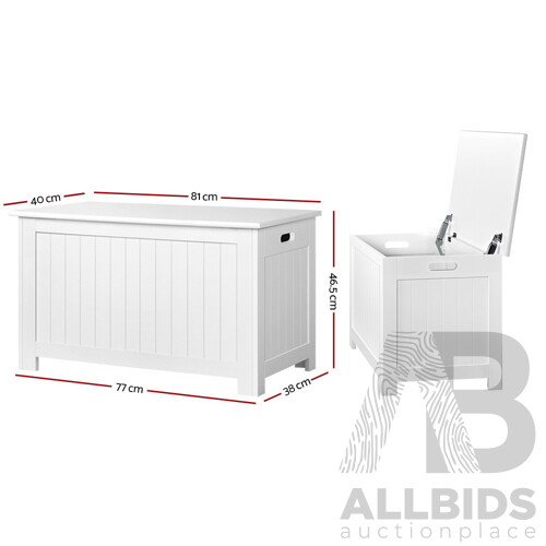 Kid's Toy Cabinet Chest White - Free Shipping