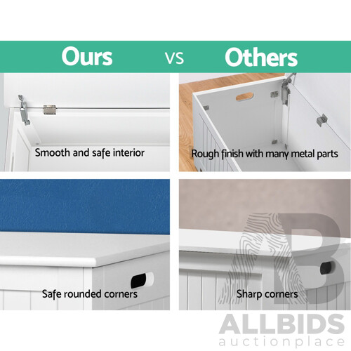 Kid's Toy Cabinet Chest White - Free Shipping