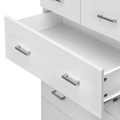 Tallboy 6 Drawers Storage Cabinet White - Brand New - Free Shipping