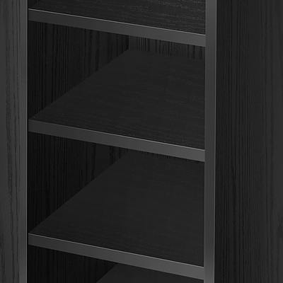 2 Doors Shoe Cabinet Storage Cupboard - Black - Free Shipping