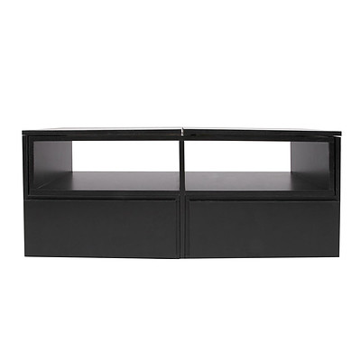 Entertainment Unit with Cabinets - Black - Free Shipping