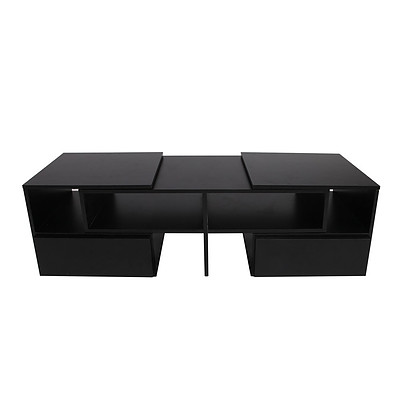 Entertainment Unit with Cabinets - Black - Free Shipping