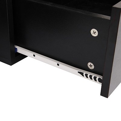 Entertainment Unit with Cabinets - Black - Free Shipping