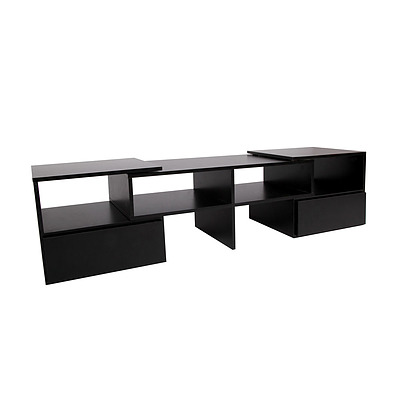 Entertainment Unit with Cabinets - Black - Free Shipping