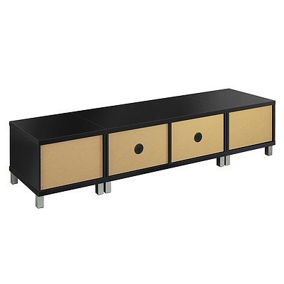 TV Stand Entertainment Unit Lowline Cabinet Drawer Black  - Brand New - Free Shipping
