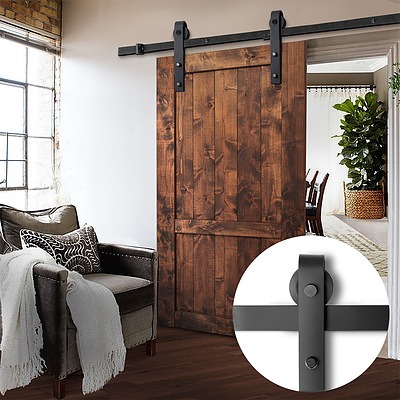 Sliding Barn Door Hardware - Black - Brand New - Free Shipping