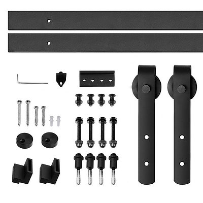 Sliding Barn Door Hardware - Black - Brand New - Free Shipping