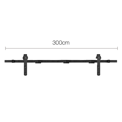 Sliding Barn Door Hardware - Black - Brand New - Free Shipping