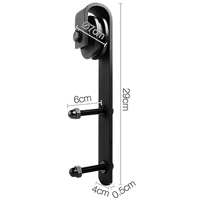 Sliding Barn Door Hardware - Black - Brand New - Free Shipping