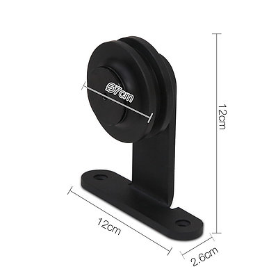 4M Sliding Barn Door Hardware - Black - Free Shipping