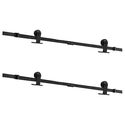 4M Sliding Barn Door Hardware - Black - Free Shipping