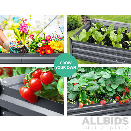 Garden Bed 2PCS 150X90X30CM Galvanised Steel Raised Planter - Brand New - Free Shipping
