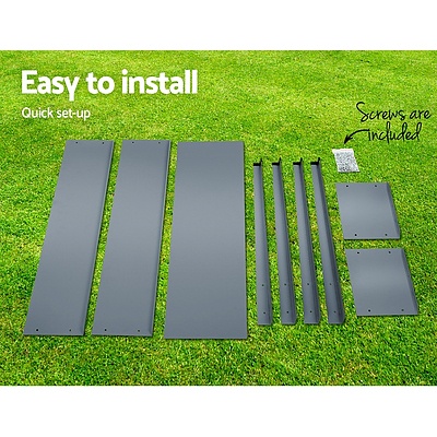 Garden Bed 100X80X30CM Galvanised Steel Raised Planter Standing Box - Brand New - Free Shipping