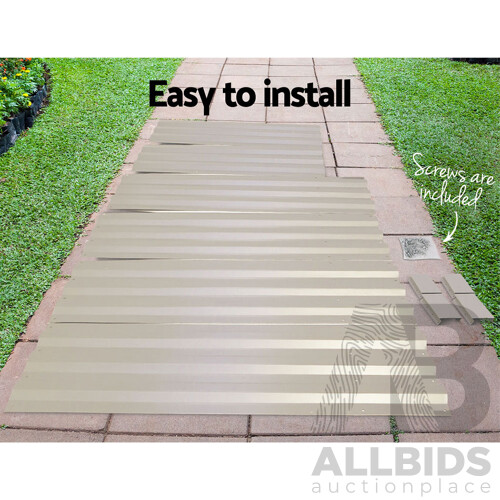 Set of 2 Galvanised Steel Garden Bed - Cream - Brand New - Free Shipping