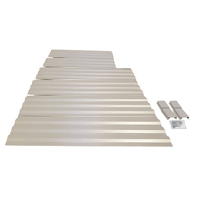 Set of 2 Galvanised Steel Garden Bed - Cream - Brand New - Free Shipping