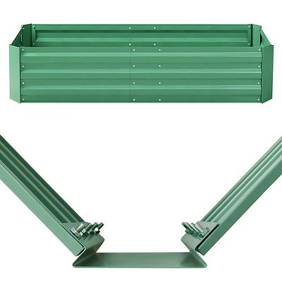 Garden Bed 2PCS 210X90X30cm Galvanised Steel Raised Planter Green - Brand New - Free Shipping
