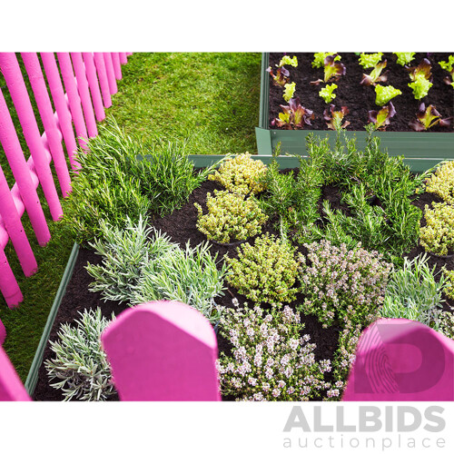 Set of 2 Galvanised Steel Garden Bed - Green - Brand New - Free Shipping