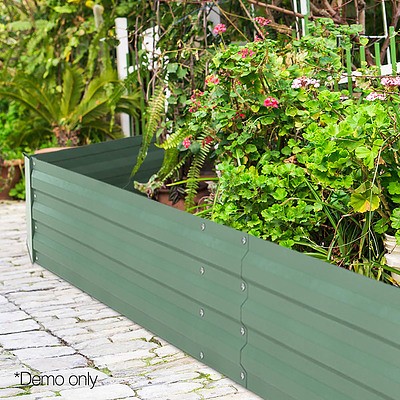 Set of 2 Galvanised Steel Garden Bed - Green - Brand New - Free Shipping