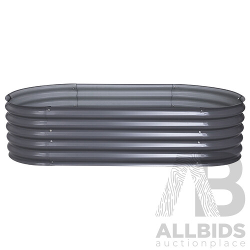 160X80X42CM Galvanised Raised Garden Bed Steel Instant Planter