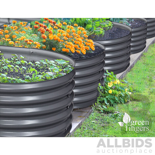 160X80X42CM Galvanised Raised Garden Bed Steel Instant Planter