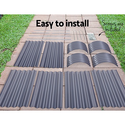 320X80X42CM Galvanised Raised Garden Bed Steel Instant Planter - Brand New - Free Shipping